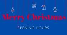 Christmas opening times of our Food laboratories