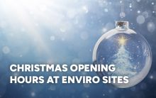 Christmas opening hours - ENVIRO